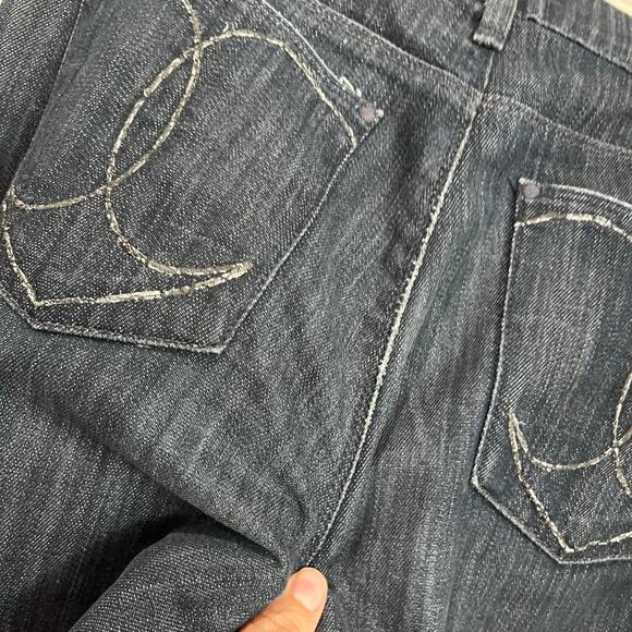 Y2K Citizens of Humanity Dark Wash Liberty mid Rise Bell Bottom Jeans USA Sz 28 - Picture 10 of 12